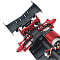 Pikkukuva 4 / 5: Etu- ja takakorin pilarit SCY 1/18 18101 18102 RC Crawler -auto punainen