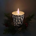 Miniatyrbilde 3 av 5: Juletre Dekorativ Blomst Lysestake Krans Base Lysestake
