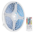 Miniatyrbillede 2 af 8: 20m 5050 400LED lysstrimmel RGBW stemmestyring musiklampe med 40-tasters infrarød fjernbetjening EU 100‑240V