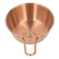 Miniatyrbilde 7 av 8: Skål i rustfritt stål med enkel design, anti-skolding bolle med håndtak for camping, fotturer, rosegull