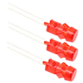 Miniatyrbilde 4 av 8: 20 stk 3 mm DIY LED-diode bærbare lysdioder for vitenskapelig prosjekteksperiment rødt lys