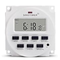 Pikkukuva 1 / 5: 15,98 tuuman LCD digitaalinen ajastin 12V DC ohjelmoitava kytkinkello TM618N-4-B15