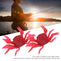 Miniatyrbild 7 av 8: 5 st artificiell simulering tredimensionell krabba form mjukt bete fiskeutrustning