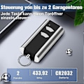 Miniatyrbillede 2 af 4: Sæt med 2 Garageport Erstatningsfjernbetjening kompatibel med RCU 433-2K, 433.92 MHz Garageportåbner Håndholdt Sender