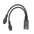 Miniatyrbild 1 av 8: Splitter power IEC320 C14 hane till dubbel IEC320 C5 power hona för bärbar dator power 100‑250V