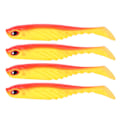 Miniatyrbilde 3 av 8: 4 STK AR48 75 mm/3,2 g Fishing Soft T Tail agn Kunstig naturtro simulering lokketilbehør