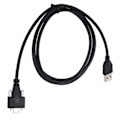 Miniatyrbild 4 av 8: USB 3.0-datakabel, typ C, dubbla skruvlåsning till standard med 0,6 tum skruvavstånd för dator