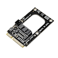 Miniatyrbillede 4 af 5: Mini Sata Til 7-pin Sata Forlængeradapter Fuld Højde Halv Størrelse Til 2.5\" 3.5\" Hdd