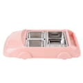Miniatyrbilde 2 av 8: Matboks i rustfritt stål av matkvalitet, anti-skold, delt matbeholder (rosa)