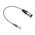 Pikkukuva 1 / 5: 3-nastainen uros - 3-nastainen uros XLR Mini -liitin audiokaapeli XLR uros - Mini XLR uros audiokaapelin liitin - B13