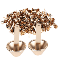 Miniatyrbillede 8 af 8: 200 stk 12 mm fødder nitter Messing Pung Taske Studs Spandform Hardware Fitting DIY tilbehør Lys Guld