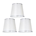Miniatyrbillede 2 af 8: 3 stk. Lille bordlampe skærme Clip på lysekrone skærme beskytter til hjem soveværelse dekoration