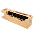 Miniatyrbillede 3 af 8: Bambus opladningsstativ holder bærbar skrivebordsoplader organizer til iOS Watch mobiltelefon