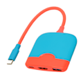 Pikkukuva 8 / 8: Kannettava TV-telakointiasema 4K USB3.0 PD -pikalataus 3 in 1 HD Multimedia Interface Adapter Hub Dock for Switch