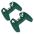 Pikkukuva 2 / 8: 2 kpl DOBE Antiskid Silikoni Pelikonsolin Suoja Gamepad Kahvaote PS5:lle (Vihreä)