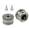 Miniatyrbild 1 av 5: Dubbelväxlad filamentmatningsväxel för K1/K1C/Ender3 V3 Extruder Växel