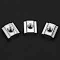Miniatyrbilde 2 av 4: 50 stk. skyve T-spor mutter i karbonstål for 20-serie aluminiumsprofiltilbehør M4*10*5