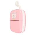 Miniatyrbillede 4 af 8: Lommeter termisk printer med 3 ruller papir, notes label maker, mini fotoprinter, indbygget batteri, pink