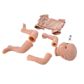 Miniatyrbild 7 av 8: 21 tums Reborn docka kit mjuk vinyl simulerad DIY omålad docka delar mögel tillbehör för barn