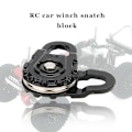 Miniatyrbilde 7 av 8: 1 stk Black Metal Racing Heavy Duty Winch Snatch Block for 1:10 RC bildeler
