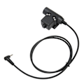 Miniatyrbillede 6 af 8: PPT Push to Talk Adapter 3,5 mm 1 Pin Back Clip 2-vejs Radio Adapter til Retevis RT40 RB15 RB615