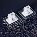 Miniatyrbild 3 av 3: 4-pack Självhäftande Justerbara Gardinstångshållare Klämkrokar Stångfäste