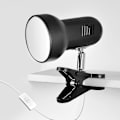 Miniatyrbilde 2 av 3: Bordlampeholder Klemme 360-rotasjon E27 Base Med Bryterledning, EU-plugg (svart)