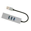 Pikkukuva 8 / 8: 4-porttinen USB3.0-keskitin, moniporttinen Plug and Play, 5 Gbps:n huippunopeudella toimiva USB3.0-RJ45-verkkoadapteri, USB-telakka, hopeanharmaa
