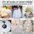 Miniatyrbillede 5 af 5: Stor Hvid Tulle Rulle - 110m*15cm til Tutu, Banket, Bryllup, DIY Håndværk