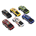 Miniatyrbild 4 av 8: 6 st 1:64 Bilmodell Simulering Legering Pickup Fordon Set Pickup Truck Modell Barnleksak#1