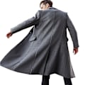 Miniatyrbillede 2 af 3: Mænds Vinter Lang Trenchcoat - Formel Smart Overfrakke