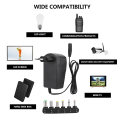 Pikkukuva 6 / 8: Universal 30W 3V-12V säädettävä power 6 liittimellä (EU Plug 100-240V)