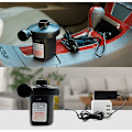 Miniatyrbillede 3 af 5: Bærbar Elektrisk Luftpumpe DC 12v/AC 230 240v Hurtig Fyldning Elektrisk Inflator Luftpumpe til Oppustelig Luftmadras Legetøj Pude Pool Flydende Være
