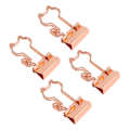 Miniatyrbillede 4 af 8: 100 stk. Binder Clips Metal Hul Katte Form Rose Gold Små Binder Clips til Office Dokumenter Certifikater Billetter