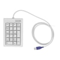 Miniatyrbild 1 av 8: Numerisk knappsats med 21 tangenter DC 5V linjär åtgärdsomkopplare Mini Bärbar USB numerisk knappsats med halkfria fötter för bärbara stationära datorer