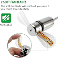 Miniatyrbillede 3 af 5: Dww-Mini USB-ventilator fleksibel LED til bærbar PC