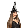 Miniatyrbild 2 av 4: Svart Vuxen Spider Web Witch Hat, One Size