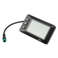 Miniatyrbilde 3 av 8: Elektrisk sykkeldisplay 36V 48V LCD GD01 Display 5 Pin Vanntett Plugg for 22,2mm Styre
