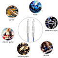 Miniatyrbillede 5 af 8: Mono guitarkabel han til han ledning 6,35 mm lige stik til elektriske instrumenter 1 m