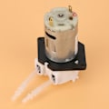 Miniatyrbillede 3 af 5: 12V doseringspumpe DIY peristaltisk rørhoved til kemisk analyse af akvarielaboratorium (hvid 2*4)