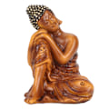 Miniatyrbillede 1 af 8: Buddha-statue Held og lykke Rigdom Fredelige Vibes Zen Meditation Buddha-figurer Buddha-indretning til kontorgang BS110F 10x7,3x6,8cm