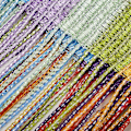Miniatyrbild 2 av 3: Flugdörrsgardin, Paljetttrådgardin Stringpaneler 100x200 cm, Färgrik, 1 Styck