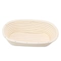 Miniatyrbillede 6 af 8: 25cm Brød Hævekurv Sæt Oval Naturlig Rattan Surdej Hævekurv Dejskraber Klud Liner Pensel