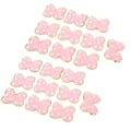 Miniatyrbild 7 av 8: 20 st Rosett Stryk på Patches Mode Rosa Söt DIY Rosett Sy Broderi Chenille Patches för ryggsäckar Kläder Jackor