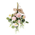 Miniatyrbillede 1 af 8: Vægmonteret kunstig buket kunstig rosebuket til bryllup