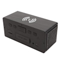 Miniatyrbild 7 av 8: Bluetooth -högtalare Digital träväckarklocka Trådlös laddning 15W Dual Alarm Snooze LED-väckarklocka Svart