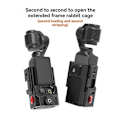 Miniatyrbillede 2 af 5: Beskyttelsesramme til DJI OSMO POCKET 3 Aluminium Extend Adapter Sort36