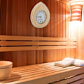 Pikkukuva 2 / 8: Tipan muotoinen 2-in-1 puinen termohygometri, saunan lämpömittari, saunan lisävarusteet