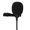 Miniatyrbild 6 av 8: Mini 3,5 mm Lavalier Clipon Mikrofon Live Broadcast Intervju MIC för Mobiltelefon Dator (1,5 m)