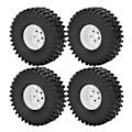 Pikkukuva 6 / 8: 4 kpl 1,9 tuuman pyörän vanteen kumirengas RC-lisävaruste sopii Axial 1/10 RC-ryömintään 120 mm Blanc